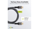 Ultra High Speed HDMI 2.1 Tekstilkabel - 2xHDMI han (1m)
