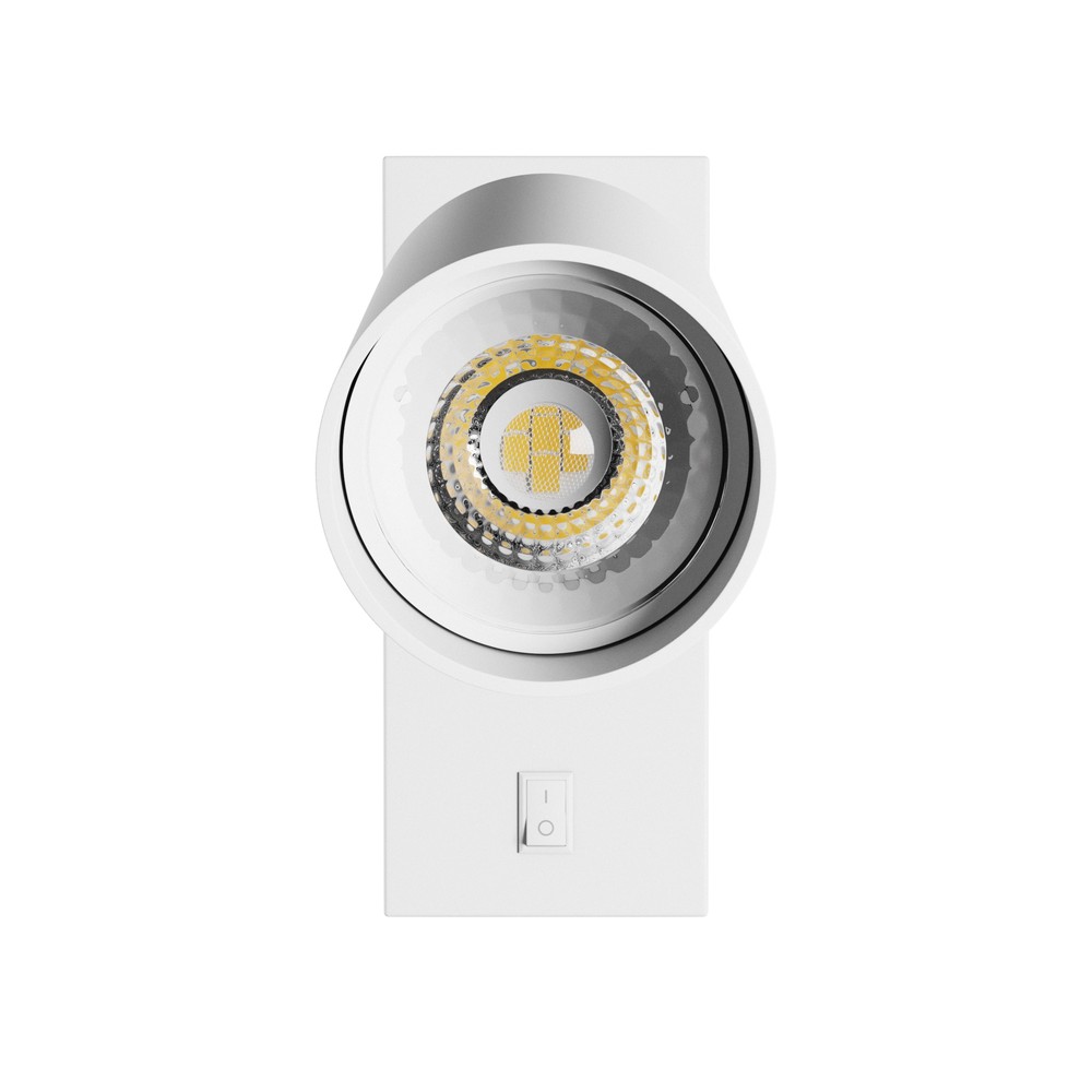 Squalla Variosa Flexi Switch GU10 Væglampe Uden Lyskilde Hvid 230V IP20 55x100x410mm