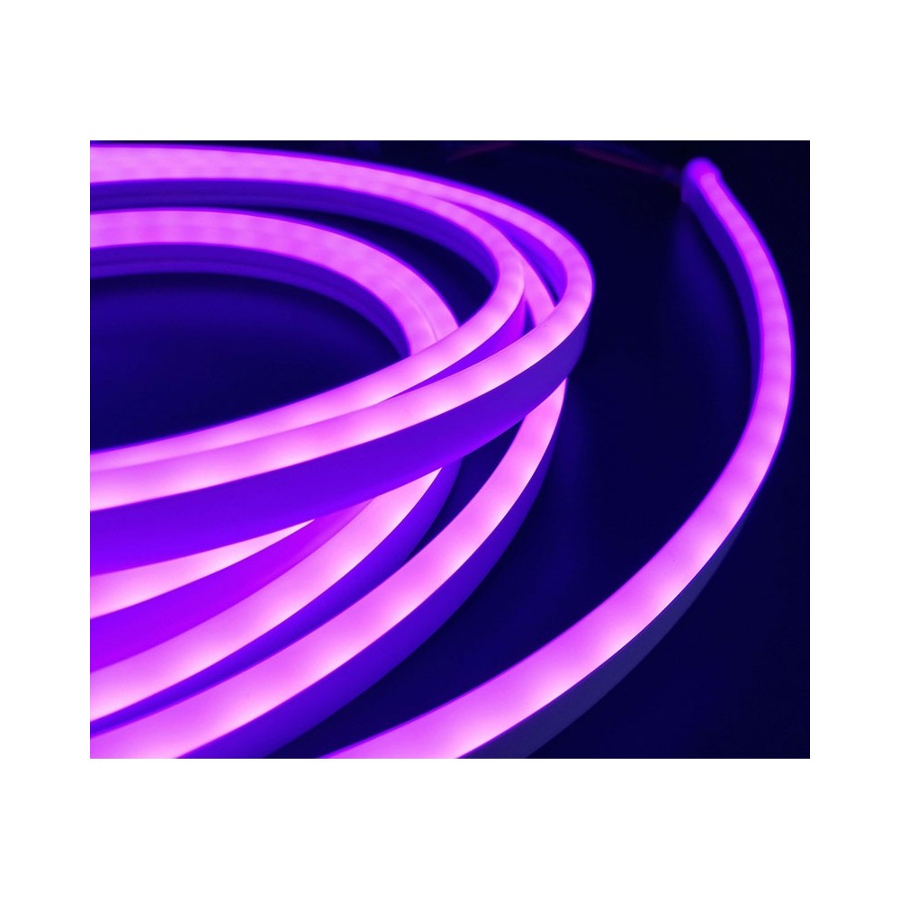 16W/m RGB+WW Neon flex strip - 5 meter, IP65, 72 LED pr. meter, 24V