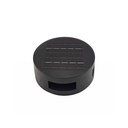 Sort rund solcelle sensor væglampe med roterbar funktion og skumringssensor - Effekt 3W, IP54-certificeret