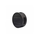 Sort rund solcelle sensor væglampe med roterbar funktion og skumringssensor - Effekt 3W, IP54-certificeret