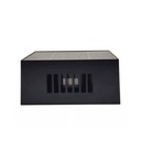 Solcelle sensor væglampe - Sort, roterbar, firkantet, skumringssensor, IP54, 3W, energibesparende