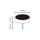 Solcelle sensor bedlys - Skumringssensor, spyd/væg montering IP65, 1.5W, energibesparende udendørs belysning