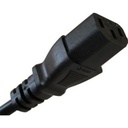 Apparatledning Schuko vinklet - C13, 2 m