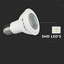 V-Tac 7W LED pære - Samsung chip, PAR20, E27, 495lm, RA80, 5 års garanti