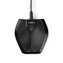 Kablet mikrofon til Konference - USB, mute-knap, Sort