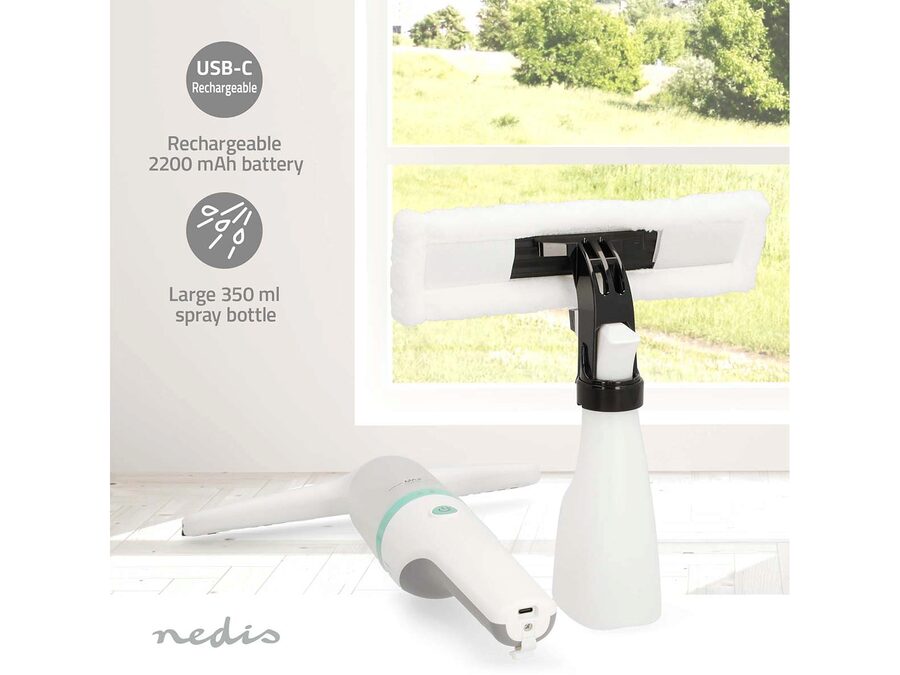 Trådløs vinduesstøvsuger - 12W, 1200 Pa
