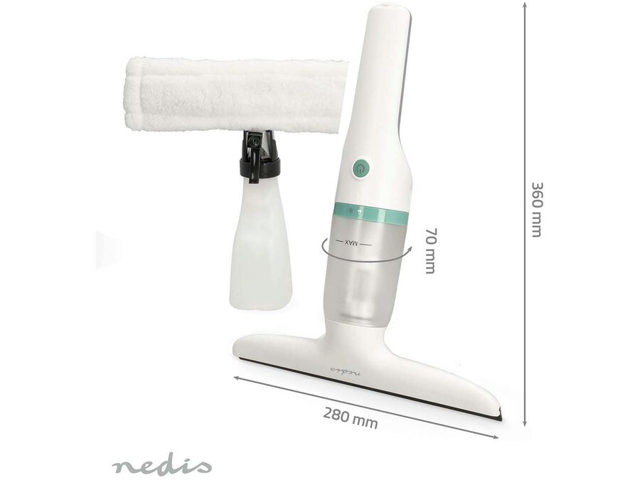 Trådløs vinduesstøvsuger - 12W, 1200 Pa