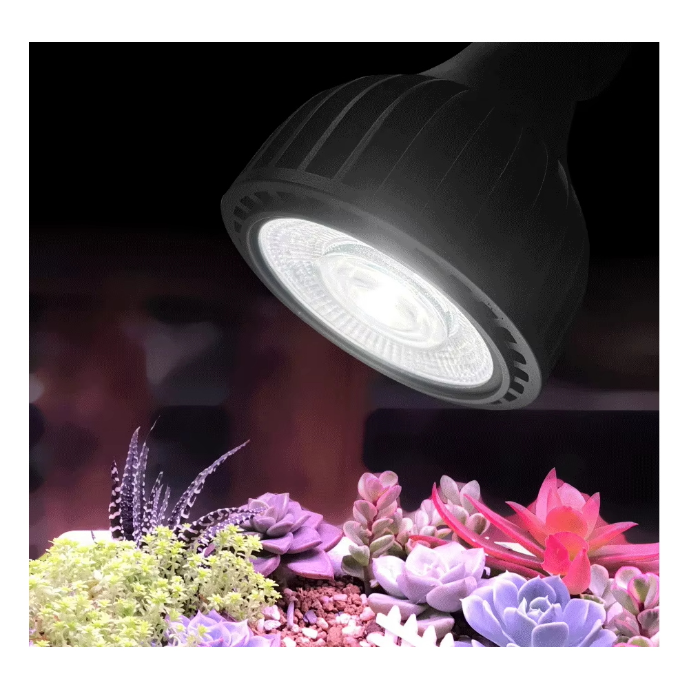 19W PAR30 Full Spectrum Vækstpære med 24 graders spredning og E27 fatning - Input: 230V, 1700lm, RA98