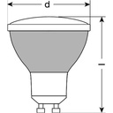 Osram Rød GU10 LED 2W