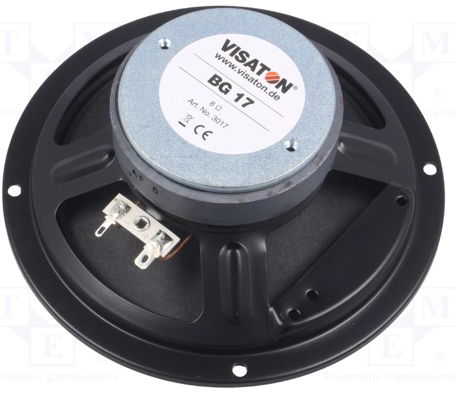 Full range højttaler - 40W 8ohm, Ø165x61,5mm