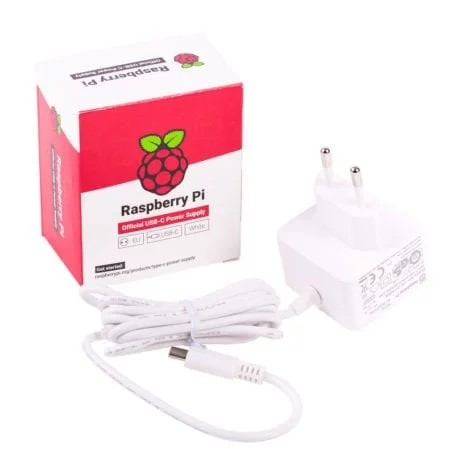 Raspberry Pi 5 USB-C PD strømforsyning - 45W, Hvid