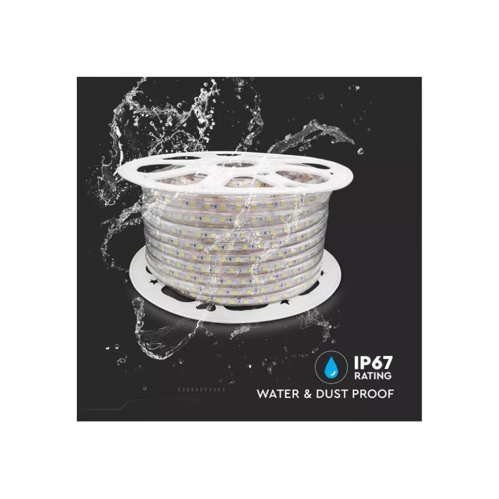 5 m. Vandtæt LED Strip (Type Q) - 230V, IP67, 60 LED, 6W pr. meter