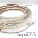 5 m. Vandtæt LED Strip (Type Q) - 230V, IP67, 60 LED, 6W pr. meter