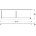 LK Fuga ramme SOFT 63 2x2m vandret - hvid