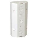 Tripel schuko stikkontakt med jord til hjørnemont.