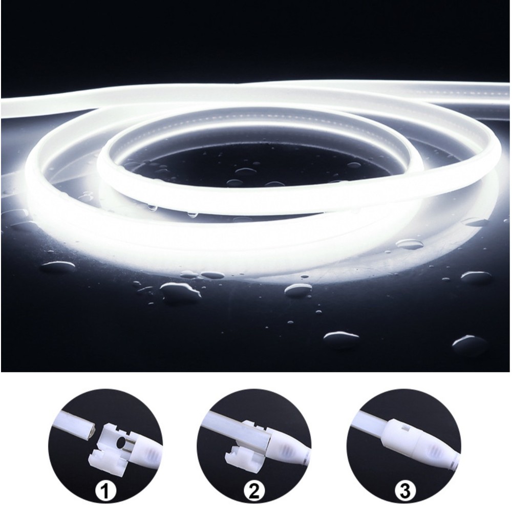 HiCri Neon COB RA95 LED Strip 5m - 230V, IP67, 288 LED, 11W/m, kan klippes hver 10cm