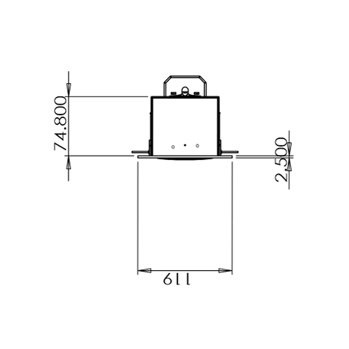 Downlight Dobbelt 230V 20W GU10 - Mat hvid