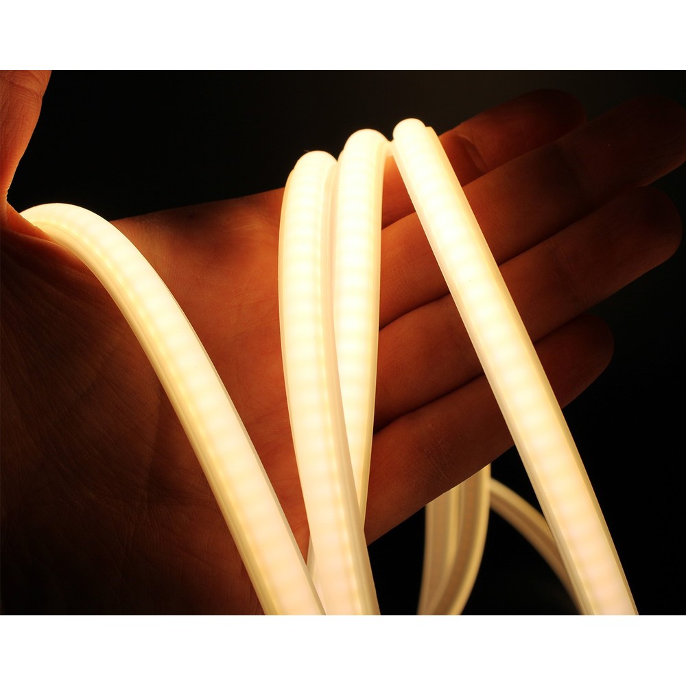 Vandtæt Neon COB strip - 230V, IP67, 288 LED, 11,5W/m, kan klippes hver 10cm