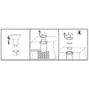 Nedgravningsspot m. GU10 fatning