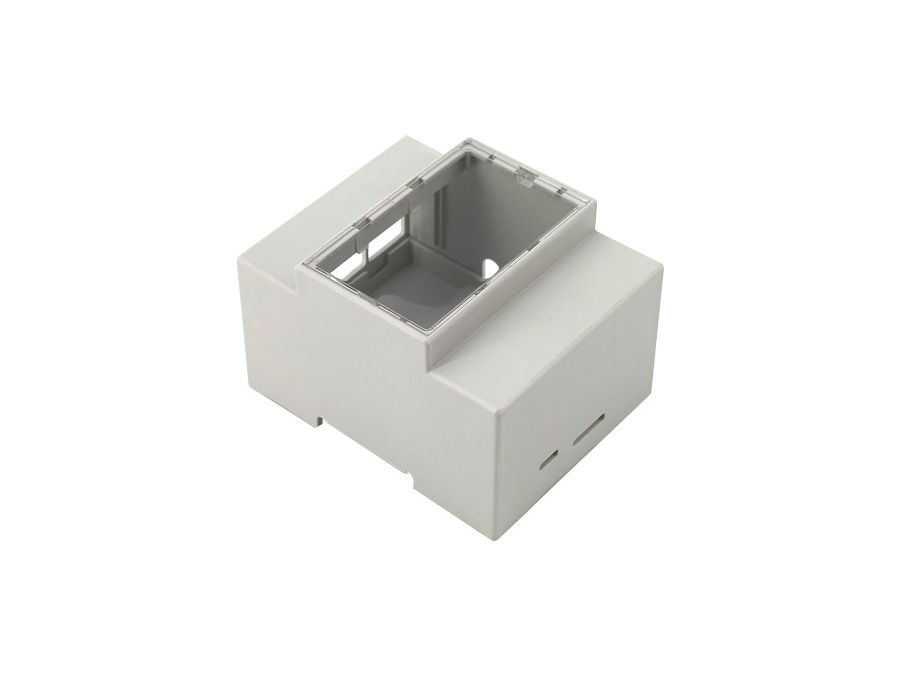 Raspberry Pi DIN skinne kabinet - Til Pi 4B, Hvid