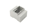 Raspberry Pi DIN skinne kabinet - Til Pi 4B, Hvid