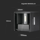 V-Tac 5W LED udendørs væglampe - Justerbar lysretning, IP65, inkl. lyskilde