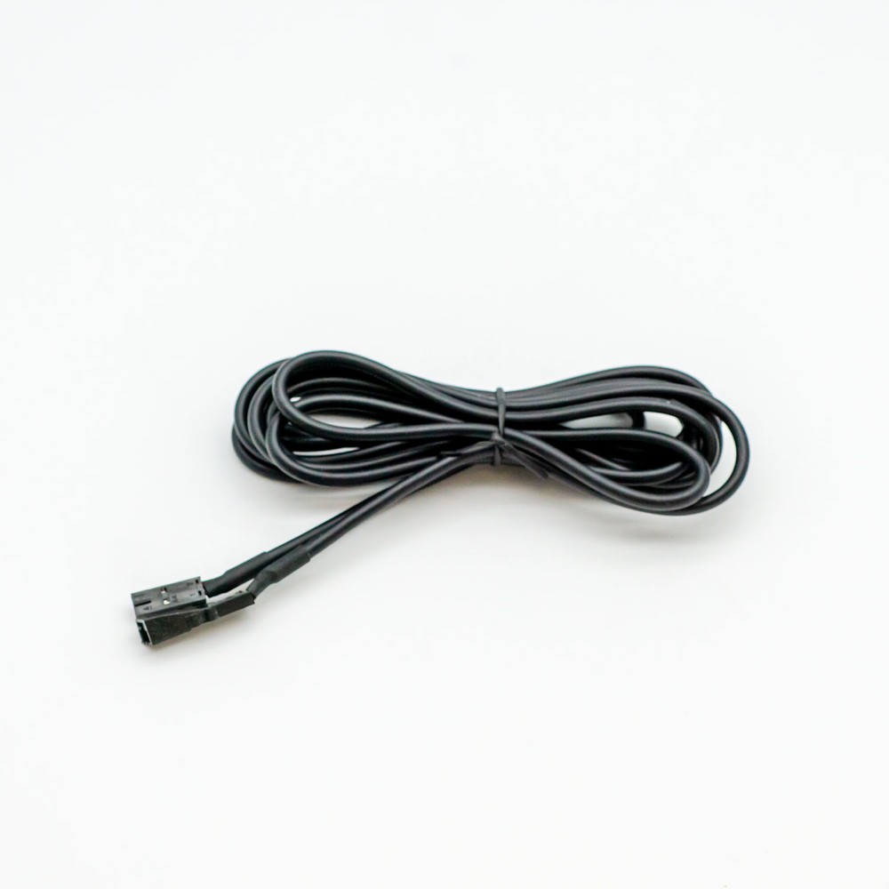 Forlængerkabel til Sauna downlight - 2 meter, 24V, sort