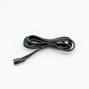 Forlængerkabel til Sauna downlight - 2 meter, 24V, sort