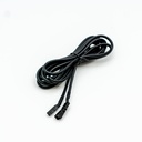 Forlængerkabel til Sauna downlight - 2 meter, 24V, sort