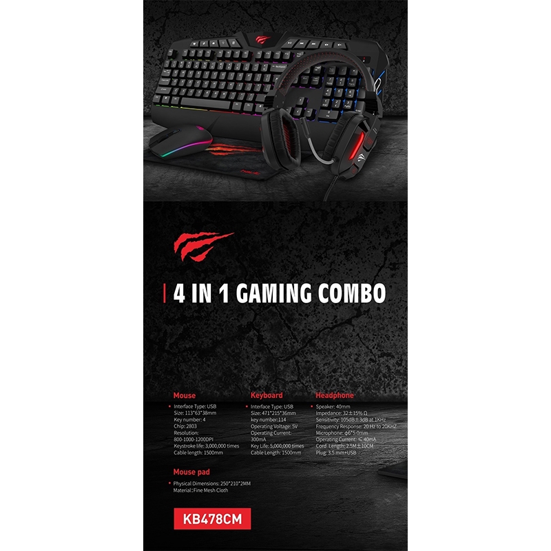 Havit Gaming Bundle - gaming sæt