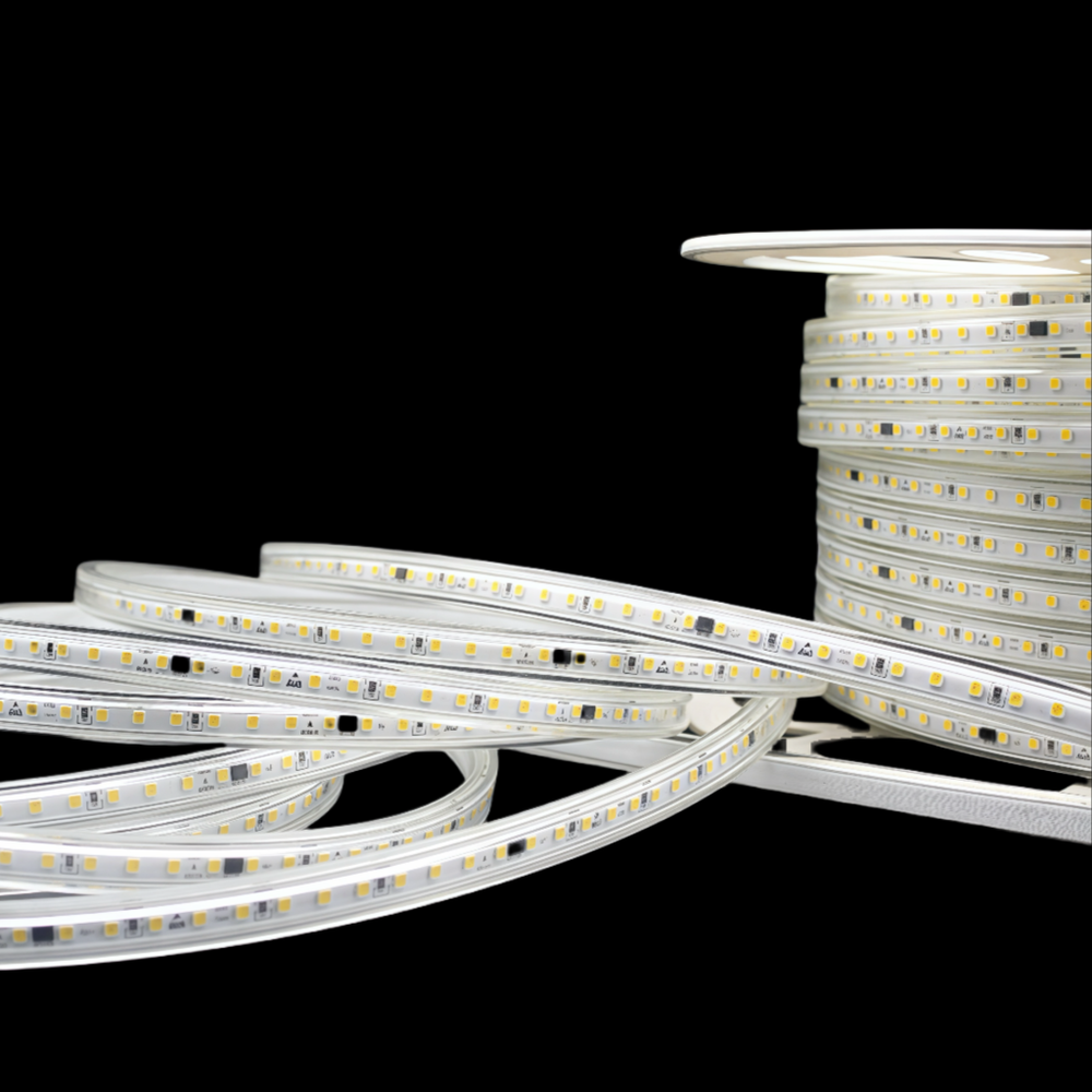 5 meter LED strip med høj farvegengivelseskvalitet X2 RA98 - 230V, IP67, 1000lm/m, 12W/m, kan klippes for hver 10cm