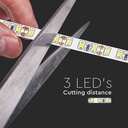 V-Tac 7,2W/m LED strip 8mm bred - 5m, 120 LED pr. meter (800lm/m, RA80)