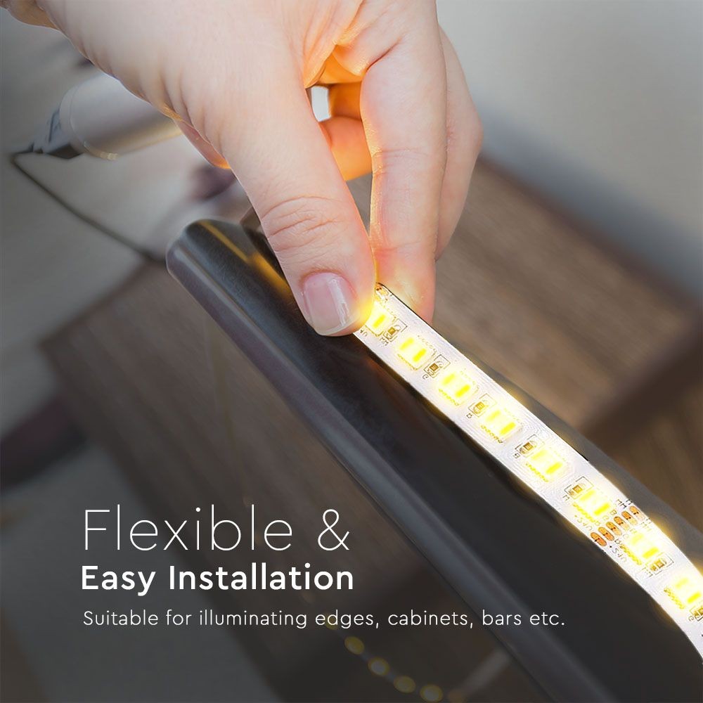 60 LED Stribe Lys 24W/m - CCT 3in1+RGB, IP65, 24V