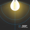 P45 LED Pære 6W E14 - Klart Glas, 2700K, 130lm/W, 800lm, RA80