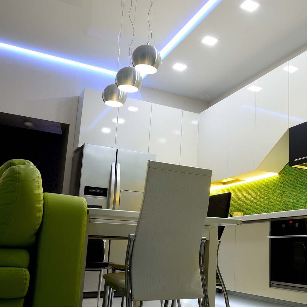 LED S-formet Stripelys 5W/m 3000K 12V IP20 5m/rulle