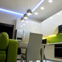 LED S-formet Stripelys 5W/m 3000K 12V IP20 5m/rulle