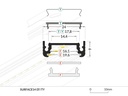 DIOFLEX Alu profil SURFACE14 F/TY 2m 24x9mm
