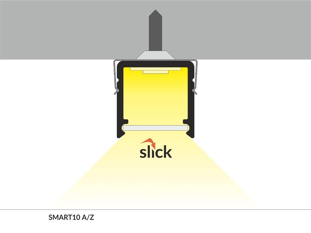 DIOFLEX Alu profil SMART16 B/U4 1m 18,8x18,6mm