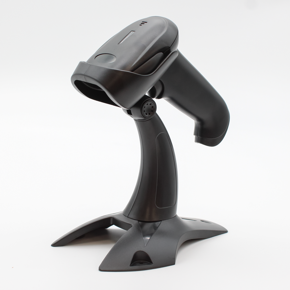 Trådløs scanner med holder - 2,4GHz dongle, bluetooth - 1D og 2D scanningsfunktioner