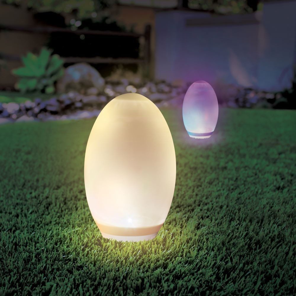 V-Tac RGB+W LED Solcelle-Æg Ø18,8 cm - Effekt 1W, 5lm