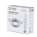 Downlight kit uden lyskilde - Hul: Ø7,5 cm, Mål: Ø9,1 cm, mat hvid, vælg MR16 eller GU10 fatning
