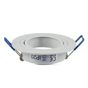 Downlight kit uden lyskilde - Hul: Ø7,5 cm, Mål: Ø9,1 cm, mat hvid, vælg MR16 eller GU10 fatning