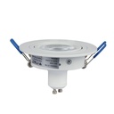 Downlight kit uden lyskilde - Hul: Ø7,5 cm, Mål: Ø9,1 cm, mat hvid, vælg MR16 eller GU10 fatning