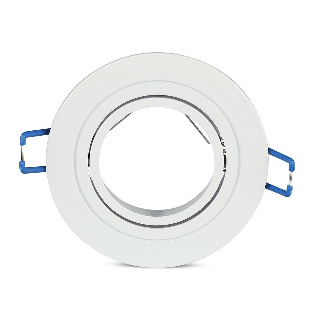Downlight kit uden lyskilde - Hul: Ø7,5 cm, Mål: Ø9,1 cm, mat hvid, vælg MR16 eller GU10 fatning