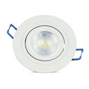 Downlight kit uden lyskilde - Hul: Ø7,5 cm, Mål: Ø9,1 cm, mat hvid, vælg MR16 eller GU10 fatning