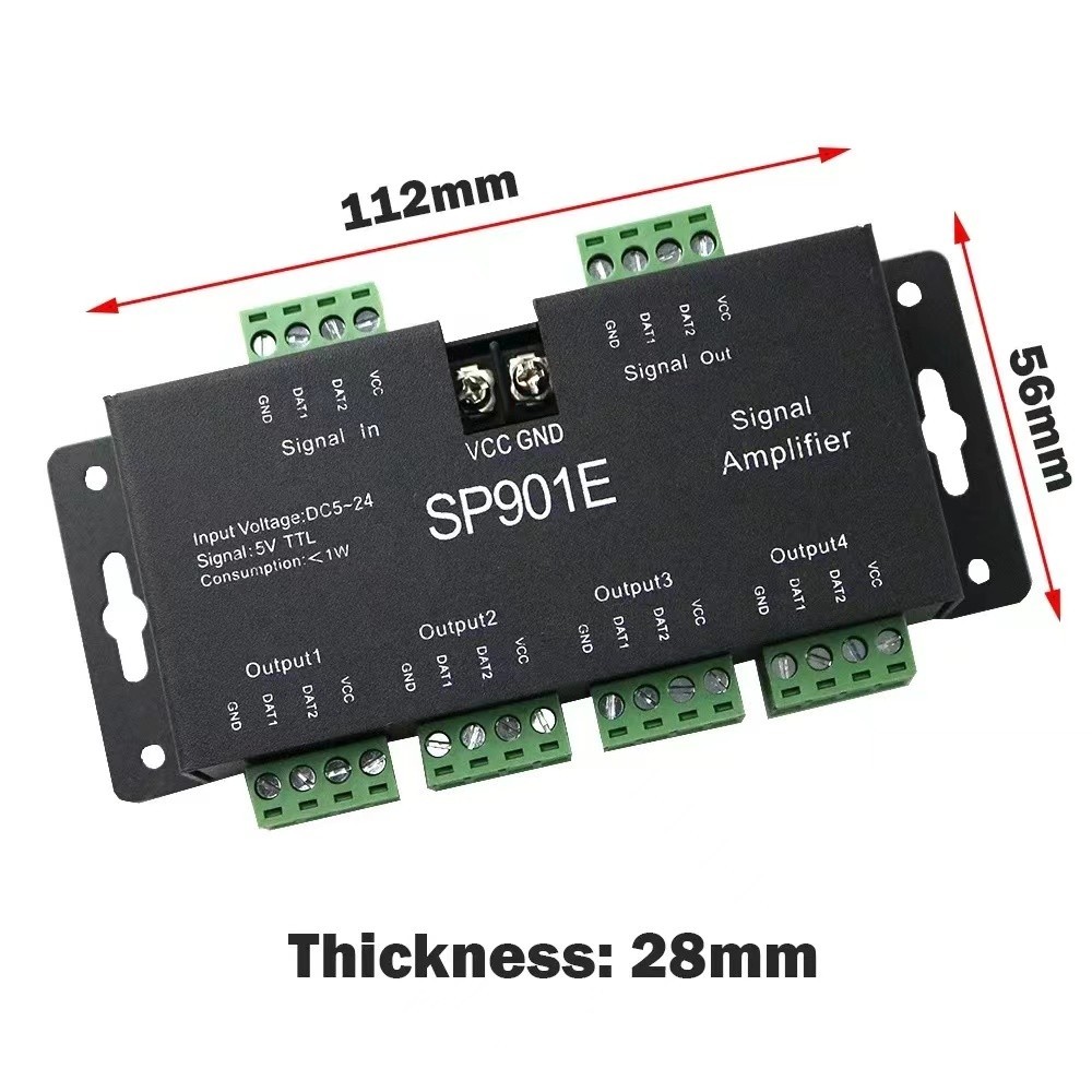 RGBIC signal splitter - For 12V/24V RGBIC strips