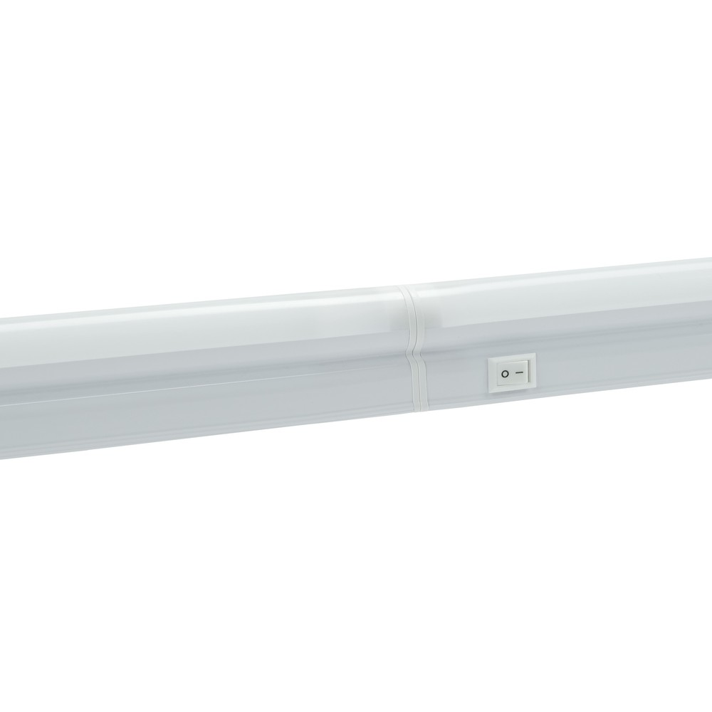 Skabskontakt T5 4W Varm Hvid 230V 120° IP20 Hvid Tænd/Sluk Effekt: 4W Input: 230V 400lm RA80 - Hvid