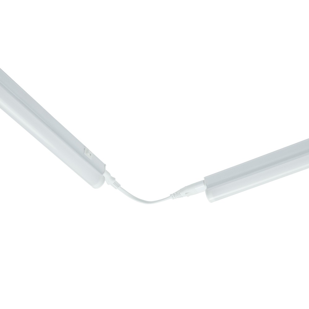 Skabskontakt T5 4W Varm Hvid 230V 120° IP20 Hvid Tænd/Sluk Effekt: 4W Input: 230V 400lm RA80 - Hvid