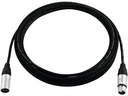 Prof. mikrofonkabel - 3pol XLR han/hun, Neutrik (1,5m)